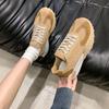 Весенне-осенние новые немецкие тренировочные туфли женские на платформе с внутренней высотой, увеличивающей рост, маленькие универсальные повседневные спортивные туфли Forrest Gump, короткая музыка
