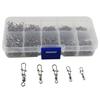 210 Pcs Rolling Swivel Fast-lock Snap Ball Bearing Fishing Connector Swivel Clasp