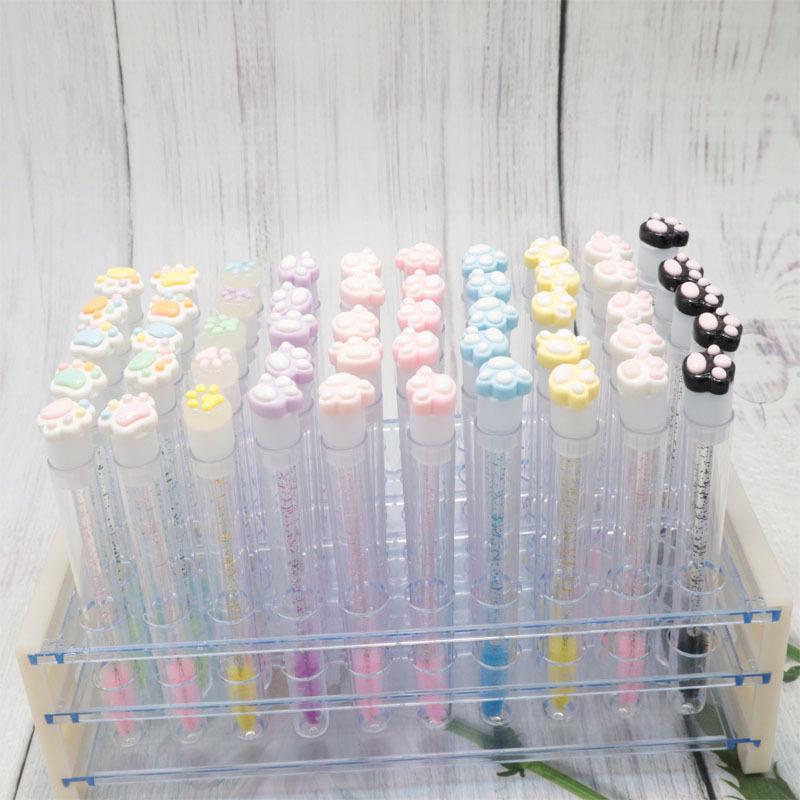 Мультяшный кошачий коготок, туба для кисточки для ресниц, одноразовые палочки для туши, многоразовые щеточки-спули для ресниц, пыленепроницаемые тубы для хранения и очистки