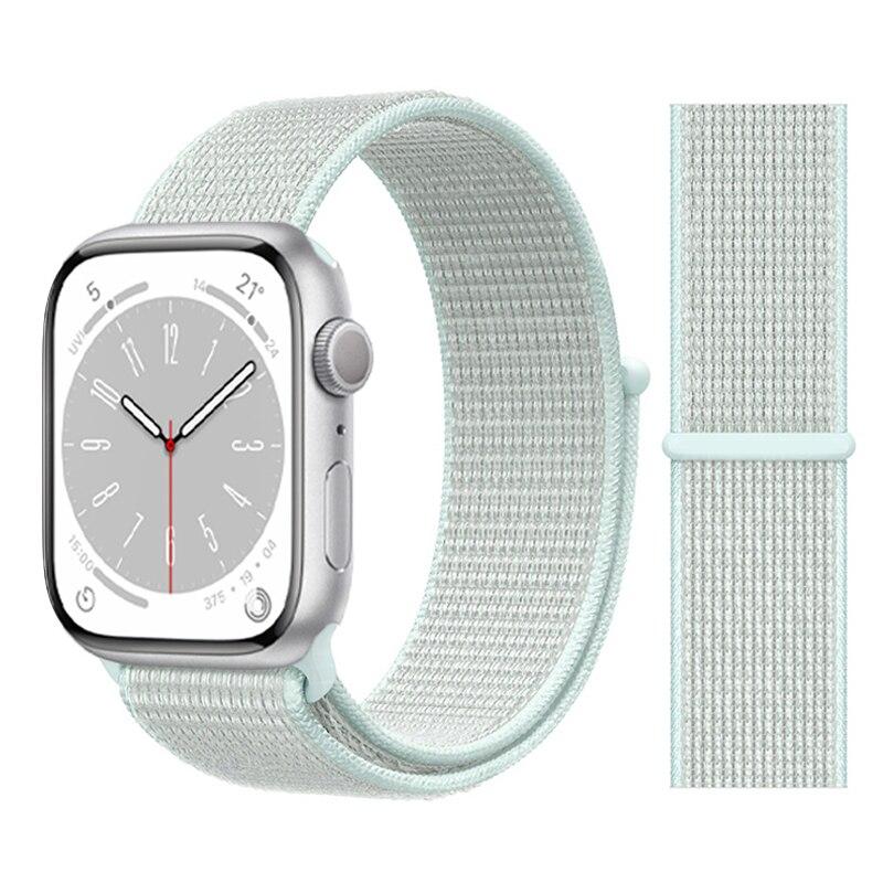 Нейлоновый ремешок-петля для Apple Watch Band 49 мм, 44 мм, 45 мм, 41 мм, 40 мм, 42 мм, 38 мм, браслет Correa iwatch series 3, 4, 5, 6 Se 7, 8, ультра, 49 мм, ремешок