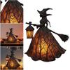 Halloween Decorations Halloween Witch Lamp Spooky Standing Night Light Unique Witch Statue Table Lamp for Bedroom