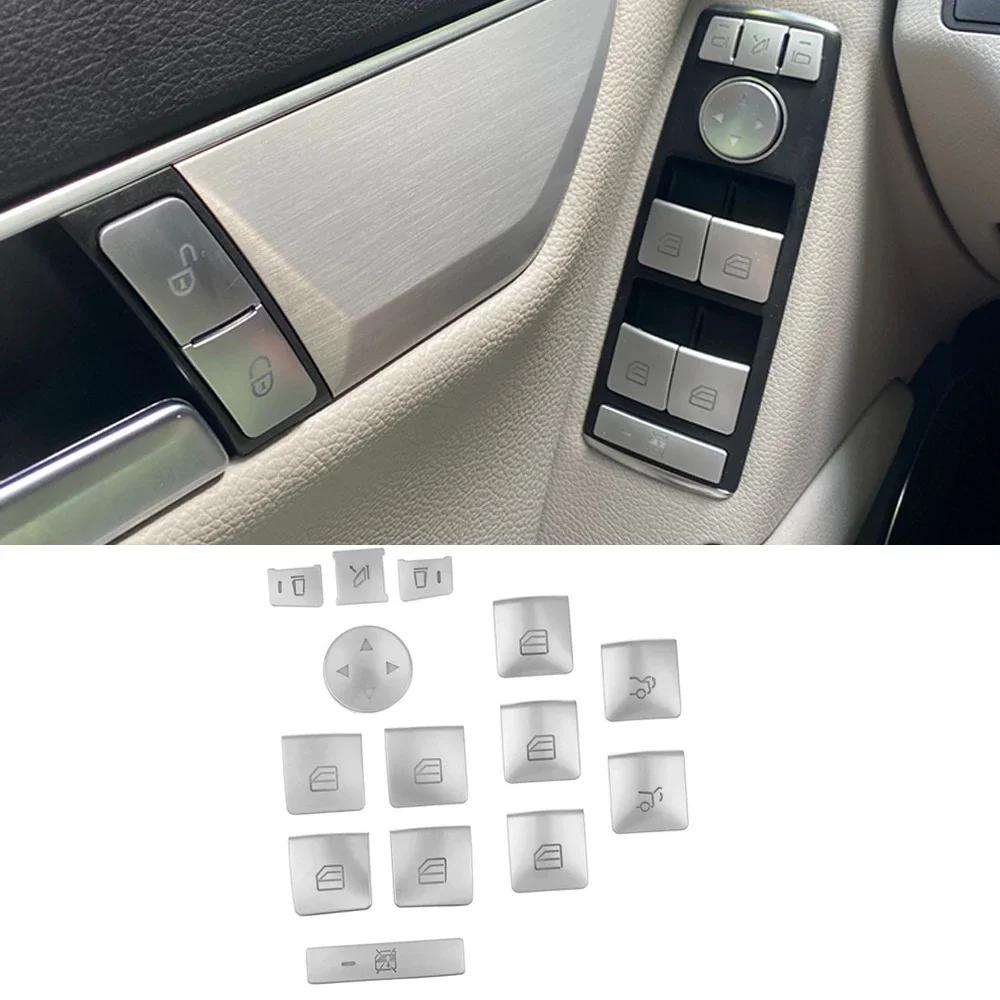 Car Window Switch Button Frame Cover Sticker For Mercedes Benz A B C E GLE GLA CLA GLK A180 A250 B180 B250 E200 E350 GLE350