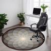 1pc Flower MandalaChair Carpet for Office, Indoor Non-Slip Washable Polyester Fiber Carpet, Mat For Office, Machine Washable