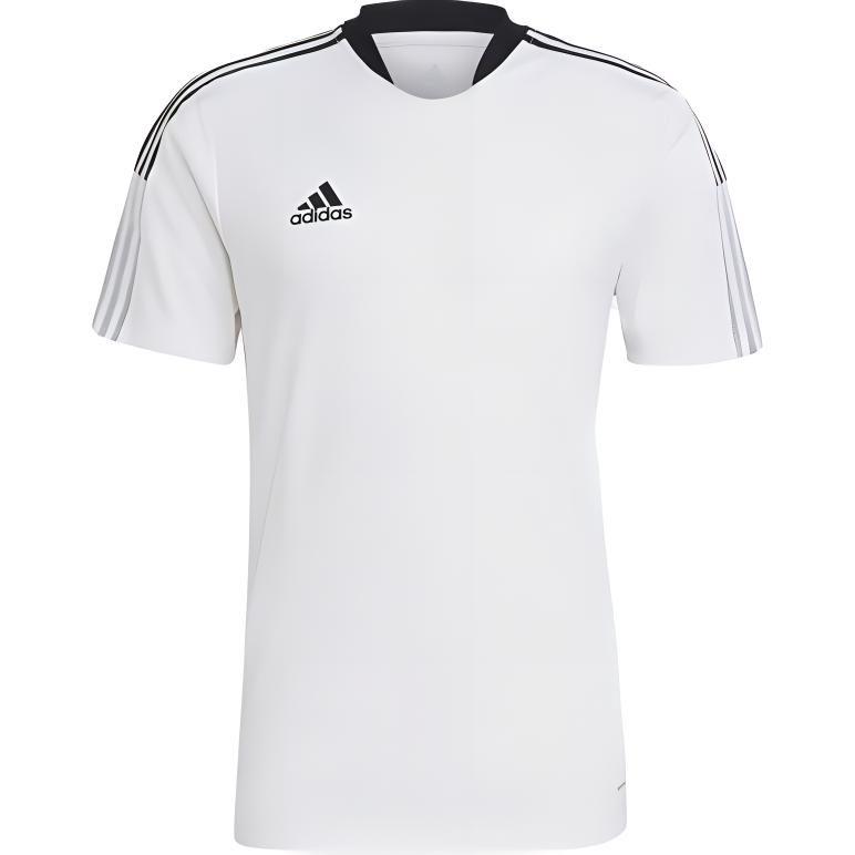 adidas Футболки Мужские Белые С Круглым Вырезом Умеренный Прямой Крой GM7590-