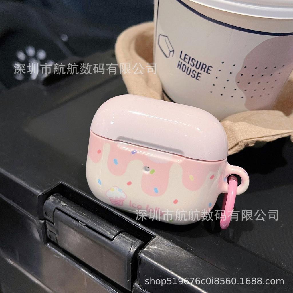 Розовый чехол-мороженое для Apple AirPods pro 1-го поколения