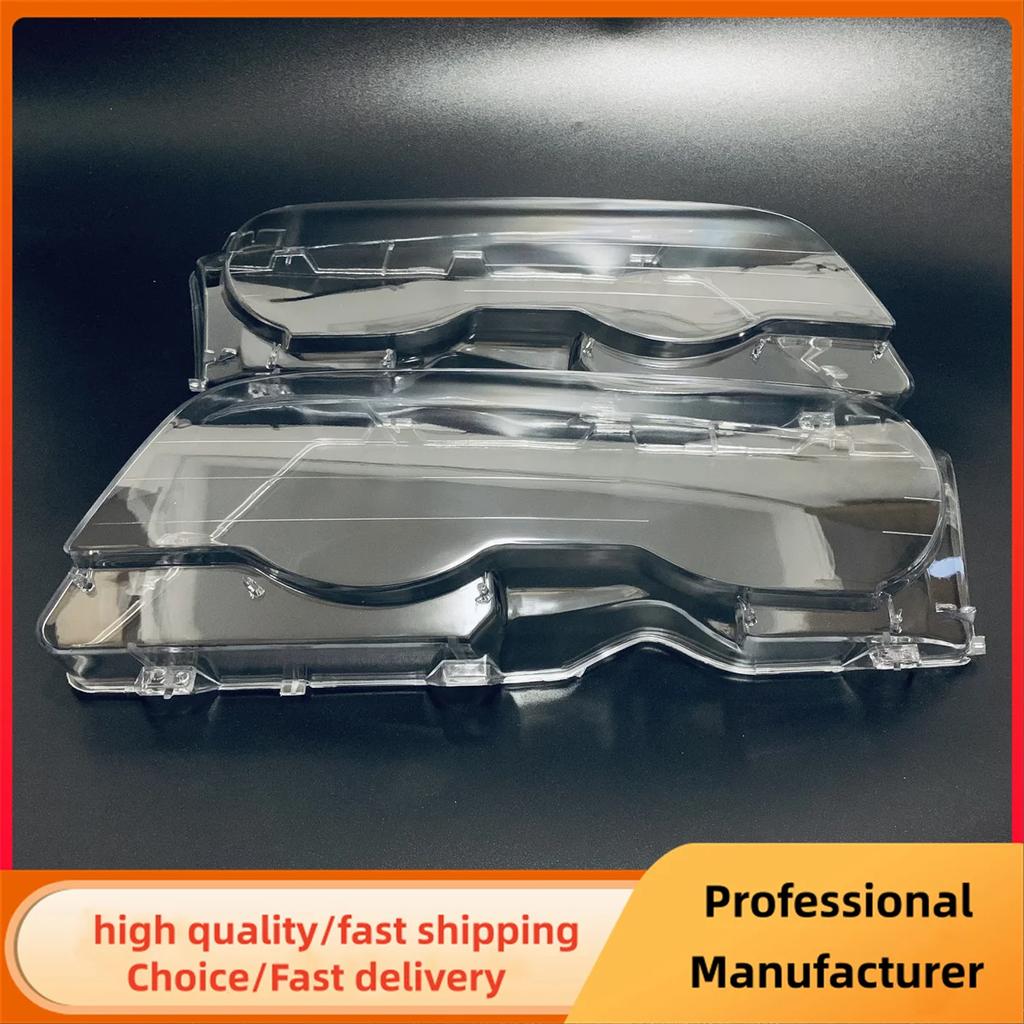 Left Right Car Front Headlight Lens Cover For BMW E46 2 Door 1999-2003 M3 2 Door 2001-2006 Transparent Lampshade Headlamp Cover
