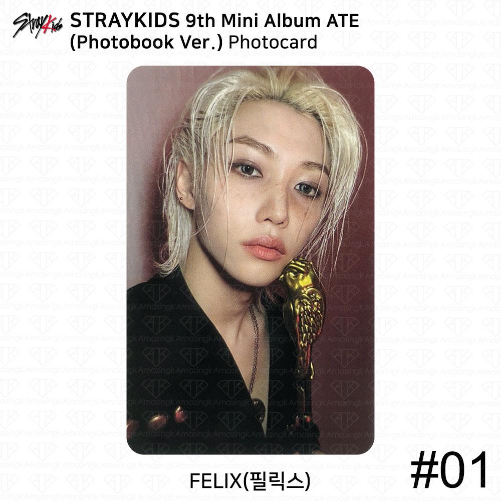 Stray Kids 9th Mini Album Официальная фотокарточка ATE Chk Chk
