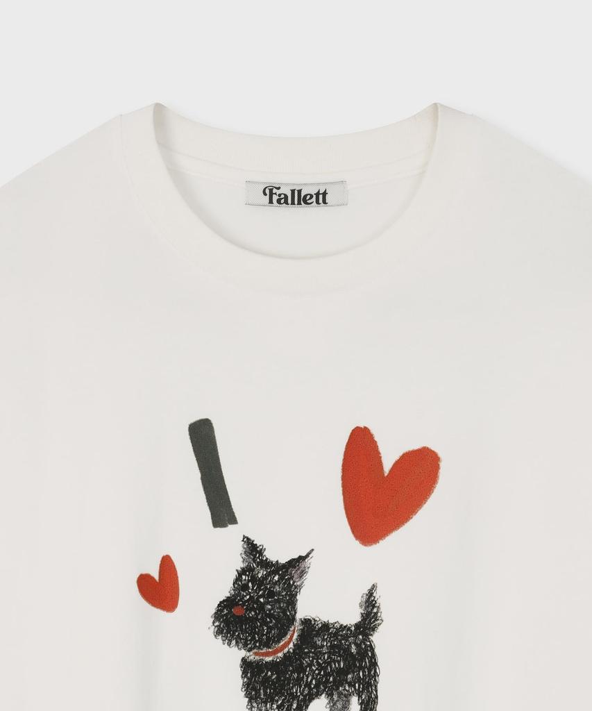 FALLETT Scotty Puppy Short Sleeve Tee White