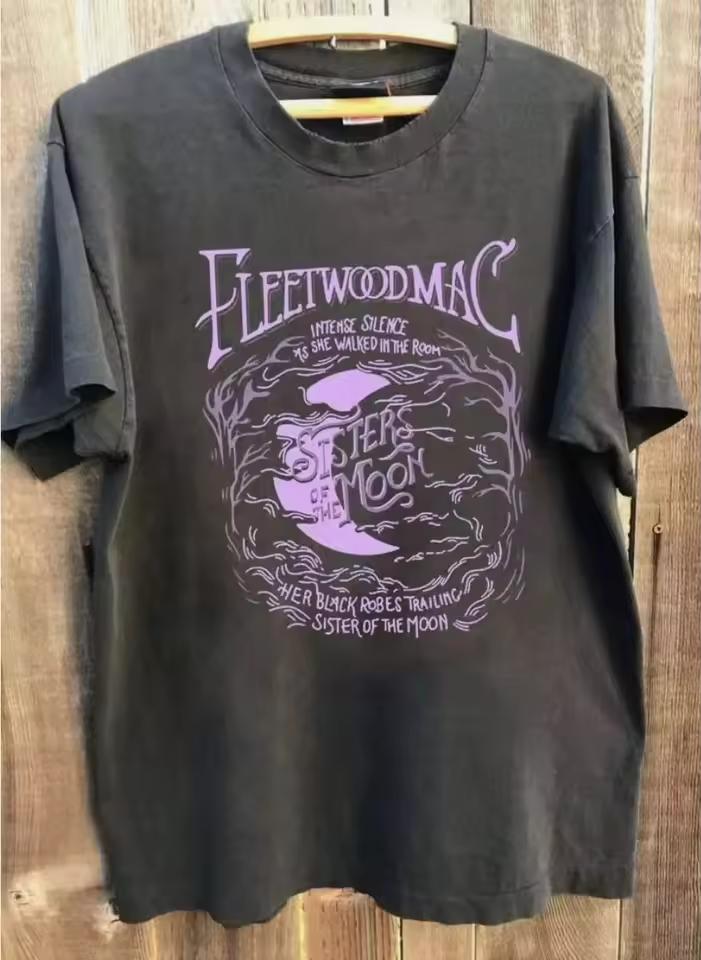 Rock Band Fleetwood Mac Stevie Nicks Graphic Print T shirt Summer Men's and Women's Loose and Breathable T shirt Top