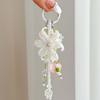 Contrast Color Flower Pendant Colorful Floral Beaded Hanging Star Tassel Key Chain  Car Ornament