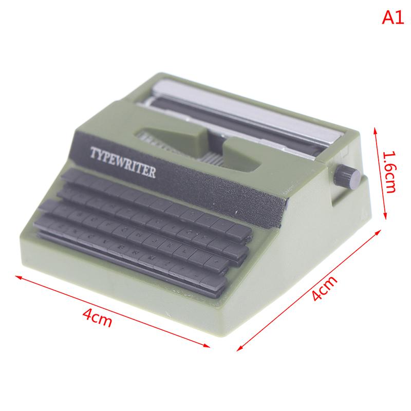1: 12 кукольных домиков, мини-украшения, имитация пишущей машинки, кукла, игрушечный реквизит, реквизит