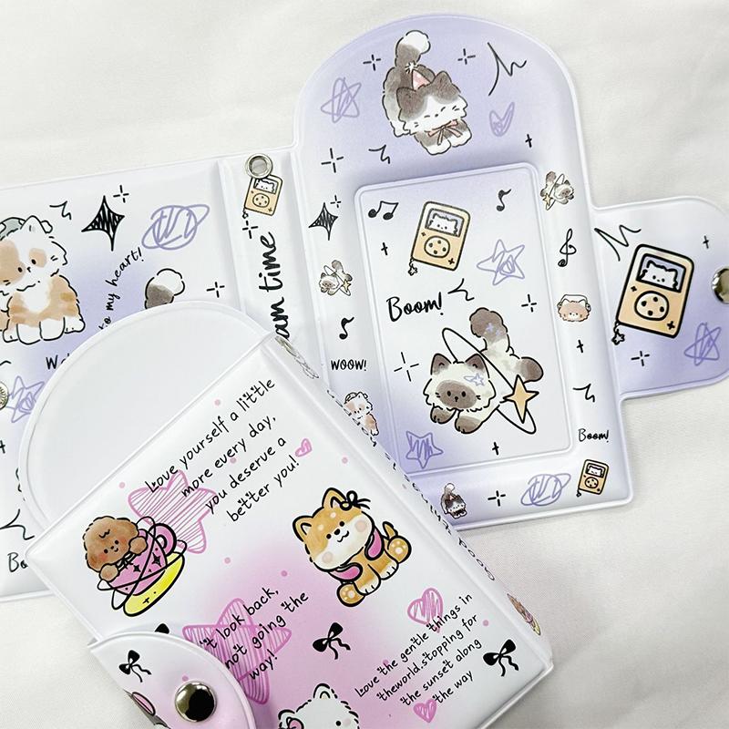 Cute Po Album 3 Inch Po Card Holder Idol Card Binder Collection Book 36 Pocket Book Album Pocard Storage Case