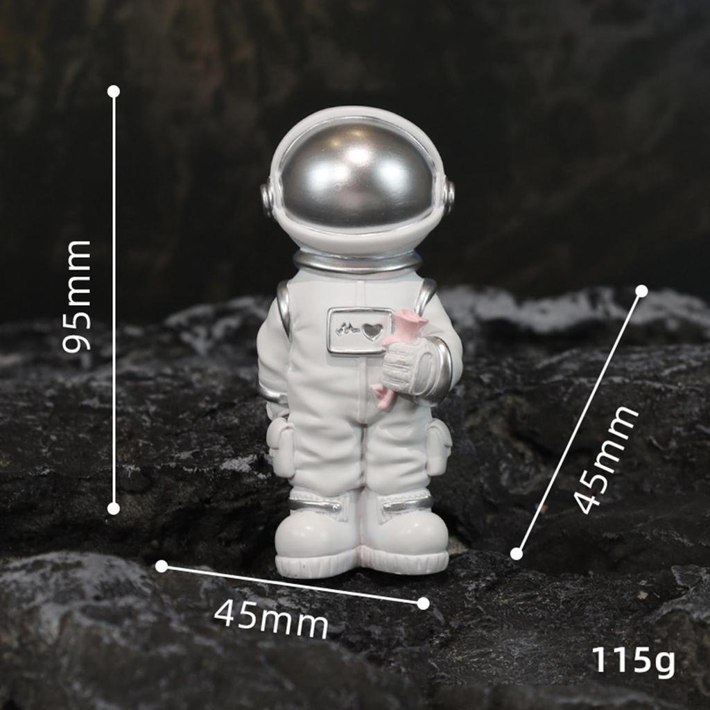 Modern Astronaut Statue Resin Figurine Outer for Man Sculpture Crafts Collectible Desktop