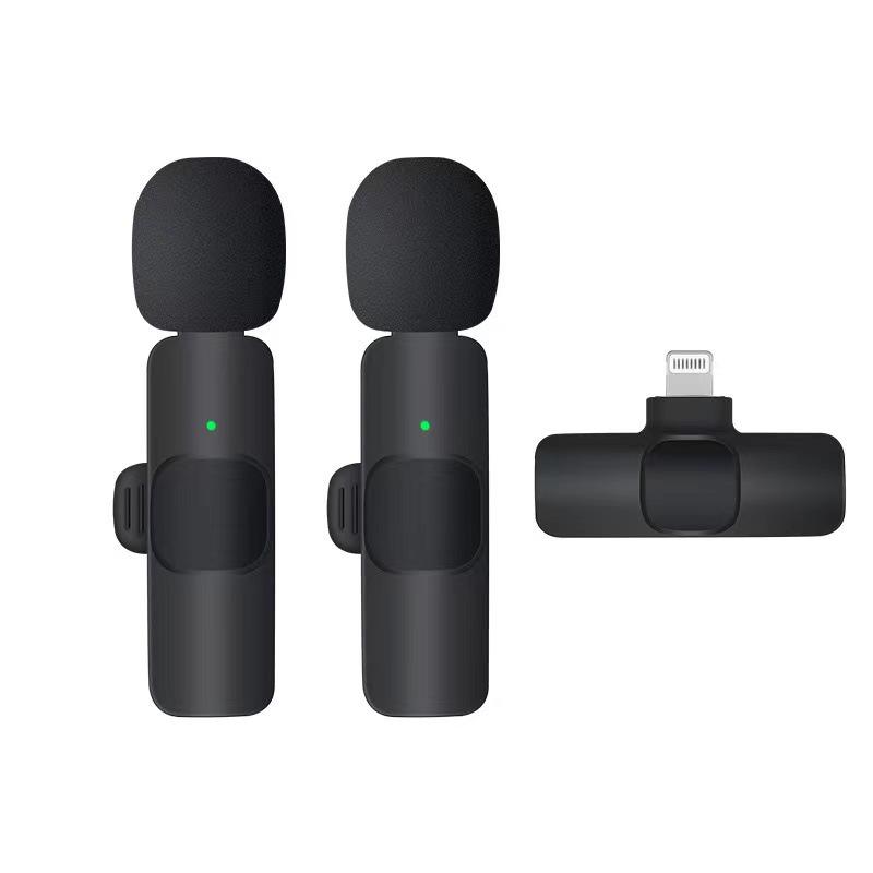 Cross-Border Wireless Lavalier Microphone K1: Dual Live Intelligent Noise Reduction Mini Mic