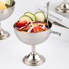 Stainless Steel Dessert Cup Vintage Durable Pudding Milk Jelly Ice Cream Cup Bowl Salad Bowl Dessert Fruit Plate Snack Dish