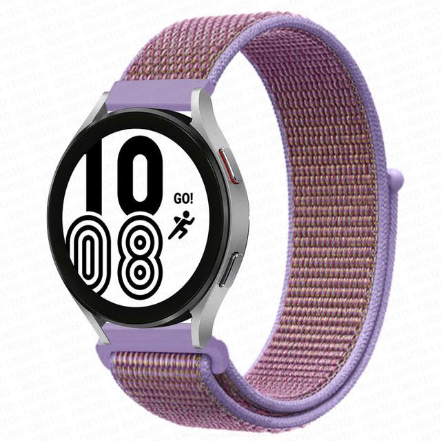 Нейлоновый ремешок 20/22 мм для Samsung Galaxy watch3 4/classic/Active 2 Gear S3/S2, браслет-ремешок Correa Amazfit GTS 2 Huawei Watch GT 2e Pro, профессиональный ремешок