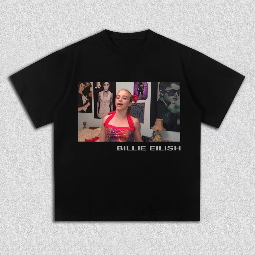 Billie Eilish Lunch 2026 Merch Album T shirt Cotton Unisex Men‘s Women's T-Shirt Y2k Casual Tour Exclusive Fans High-Quality Tee