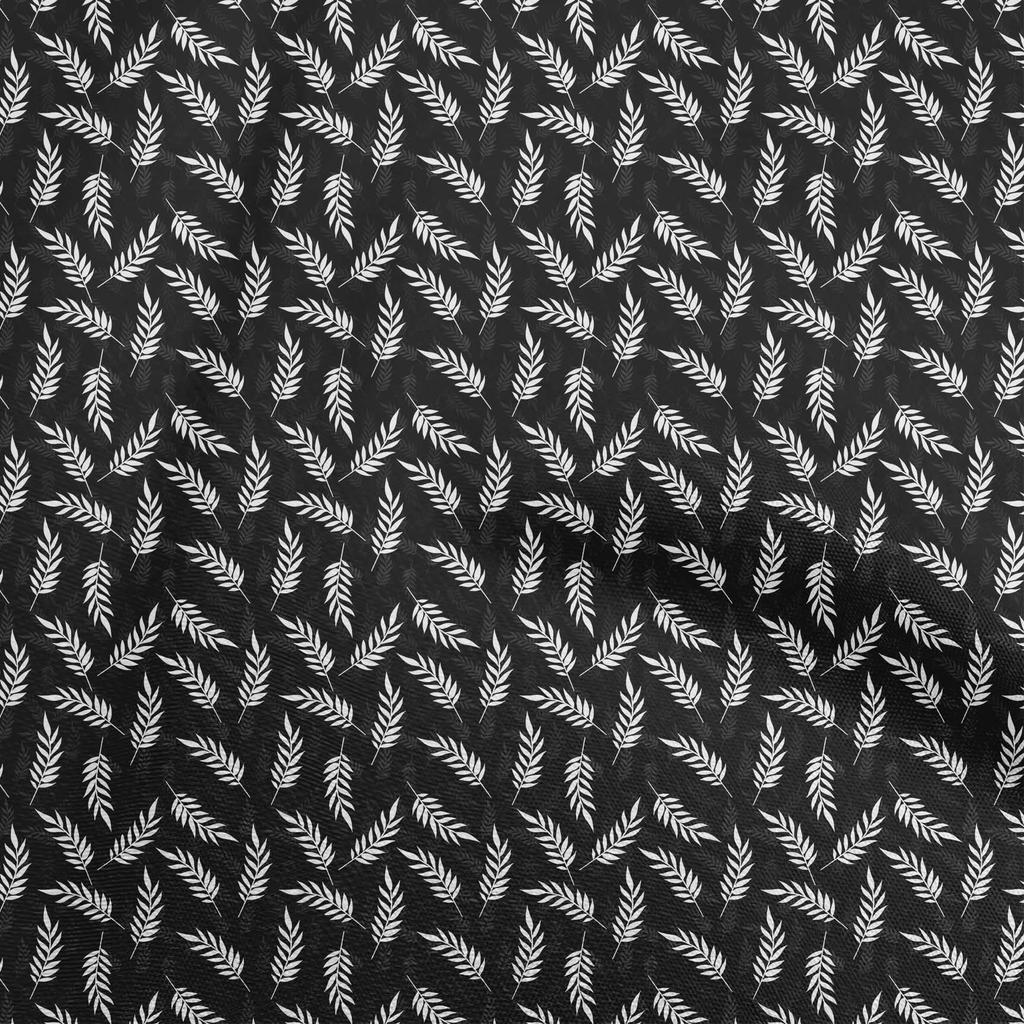 oneOone Cotton Flex Dark Beige Fabric Leaves Sewing Craft Projects Fabric Prints By Yard 40 Inch