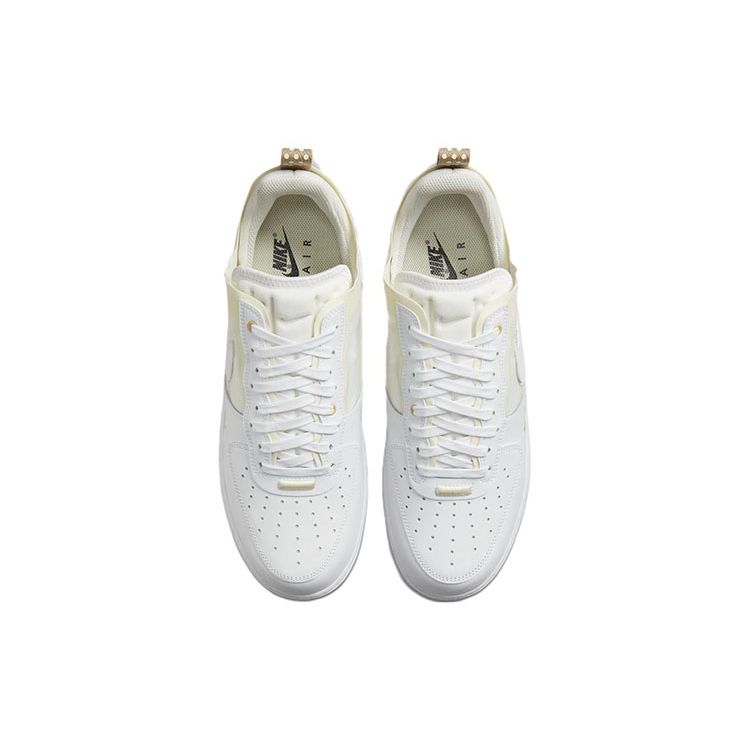 Nike Кроссовки унисекс Air Force 1 React Coconut Milk White Light-Iron-Ore DH7615-100
