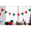 Party Show Christmas Felt Triangle Garland Pattern 4p