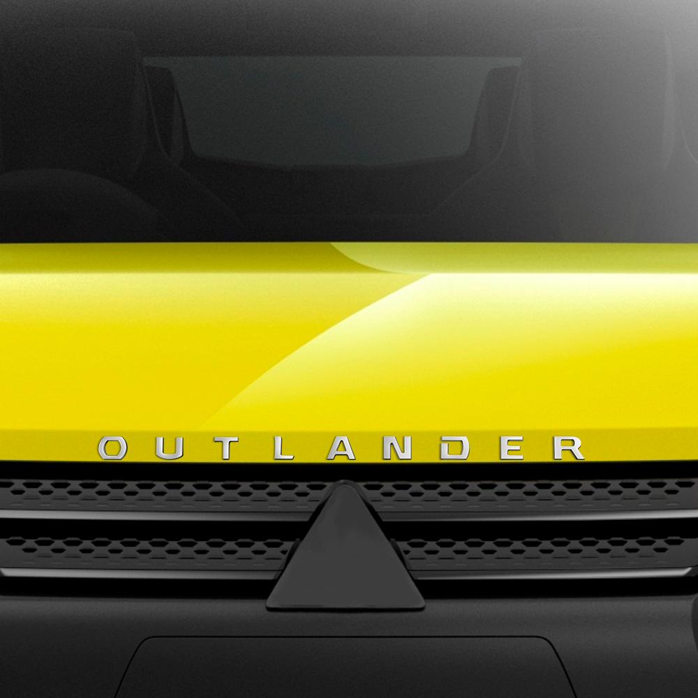 For Sticker Black Silver Outlander Car Hood Sticker Emblem For Outlander Car Style Hood Sticker