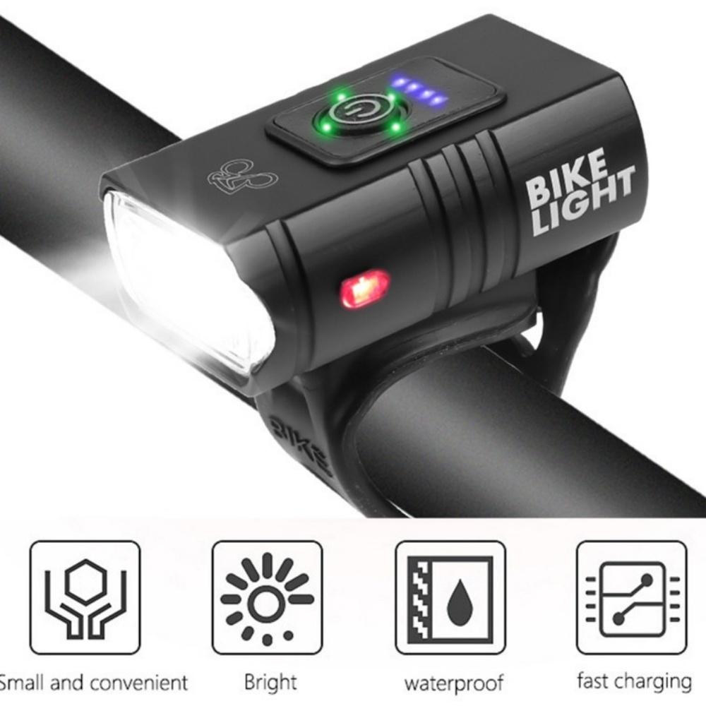 Велосипедный фонарь T6 LED Передний USB-перезаряжаемый Горный велосипед MTB Лампа Велосипед Фара Фонарик Велосипед Скутер задний