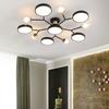 Glass Ball LED Chandeliers for Living Restaurant Room Coffee Tables Bedroom Lamp Home Decoration Hanging Light Fixture