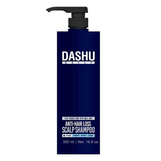 DASHU Ежедневный травяной шампунь для кожи головы Gold 500 мл EX (Укрепление кожи головы/Облегчение симптомов выпадения волос)