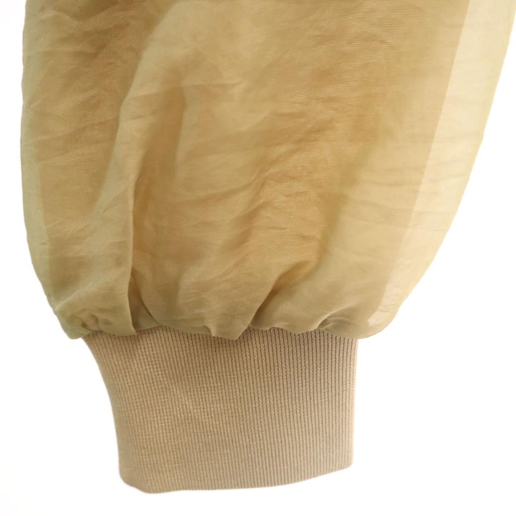 Неиспользованный SNIDEL Блузон с длинным рукавом Прозрачный Бежевый Куртка Женский Б/У