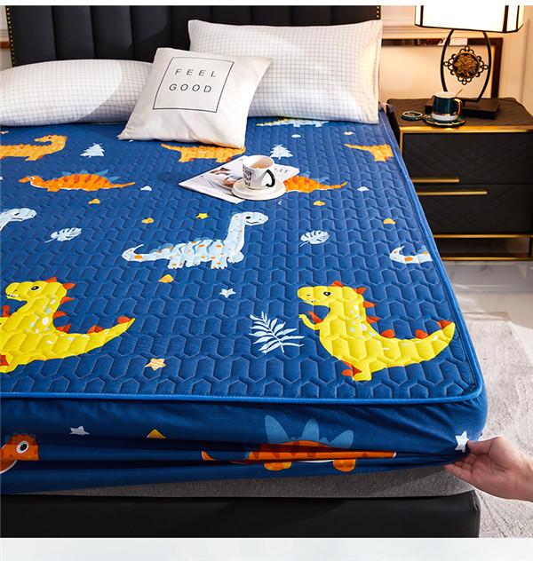 Водонепроницаемая простыня с мультяшным принтом, утолщенная простыня, прочный и приятный для кожи защитный матрас для матраса