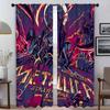 Partition M-MetallicaS Modern Living Room Curtains 2 Pieces Curtains for Bedroom Halloween Decoration Window Curtain Shades Home