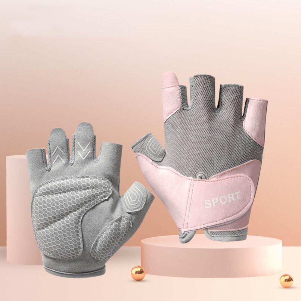Sturdy Workout Gloves Anti-slip Split Finger Gloves Leisure Gym Gloves  Shock Absorption