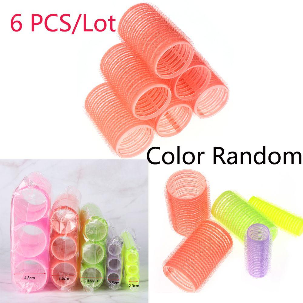Pcs Random Color Hot Sale Full Size Professional Hairdressing Curlers Self Grip Hair Rollers Salon