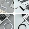 USB Type C Mechanical Keyboard Coiled Cable Hardware Linker Computer Aviation Mechanical Cable Spiral Gaming USB Keyboard Cable