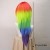 Anime Synthetic Hair Women's Cosplay Rainbow Dash Multi Color Heat Resistant Party Wigs for Women Costume Halloween