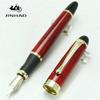 JINHAO X450 Сто Трав Красный Резной Высококачественное Ирауритовое Перо Ручка Канцелярские Товары Школа и Офис Письмо Подарок