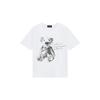 FW26 S/S Футболка с принтом Мишка Тедди Футболка с коротким рукавом Унисекс Топы WD-TT2-26-773-U-WH