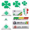 Зеленая наклейка с логотипом четырехлистного клевера для Alfa Romeo 147 156 166 159 Mito Giulietta Giulia Spider Наклейка на крыло кузова автомобиля
