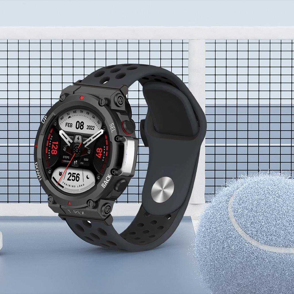 Дышащий силиконовый ремешок для умных часов Huami Amazfit T-Rex 3, спортивный браслет, ремешки для Amazfit T Rex Trex Pro Ultra Correa