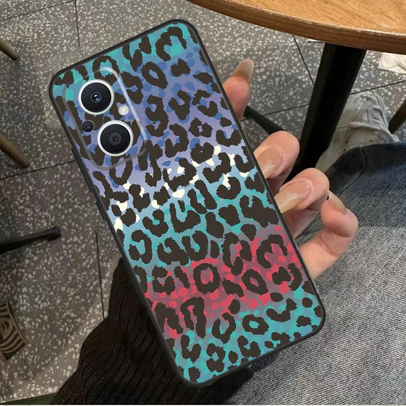 Леопардовая Кожа Для OPPO Reno 14 13 12 11 10 Pro 8T 11F 12F 13F 14F 7 8 Lite OPPO Find X8 X6 X5 X9 Pro Чехол