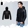 2024 Autumn/Winter Men's Hooded Short White Duck Down Jacket - Lightweight & Warm