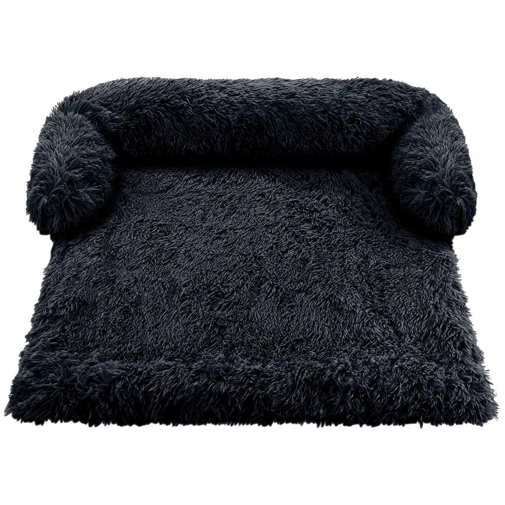 Кровать для собаки, диван для больших собак, домик для домашних животных, коврик для дивана, теплое гнездо, кровати для питомника, мягкая подушка для домашних животных, кошек, щенков, длинное плюшевое одеяло, чехол для дивана