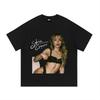 2026 Новая футболка унисекс Sabrina Carpenter в стиле 90-х с графическим принтом, свободная, с коротким рукавом, летний топ в стиле Y2K Streetwear для женщин и мужчин