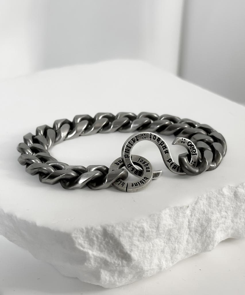 Браслет с цепочкой и логотипом 'Blessed Bullet Ss-Hook Classic Chain Logo' (Тип А)