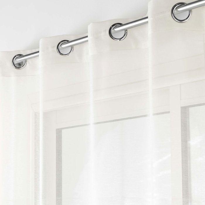 Rideau Voilage - Paris Prix - Lisséa - 140x240 cm - 100% Polyester - Naturel - Lavable à 30°C