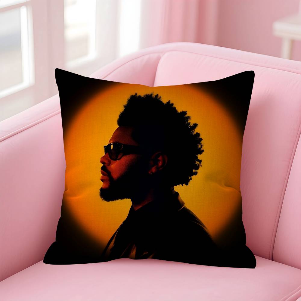 Rapper The Wweeknd X O album Pillow Covers Cartoon Sofa Decorative Home Doublesided Printing Short Plush Cute Cushion Cover
