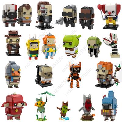 Moc Game Movie Series Brickheadz Фигурка Строительные блоки Сборка модели Аниме Фигурка Персонаж фильма Кирпичи Игрушка для детей