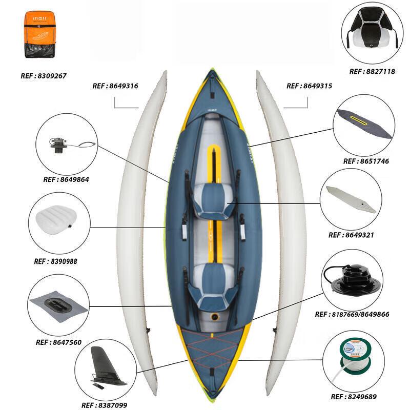 Decathlon Inflatable Fishing Kayak Canoe