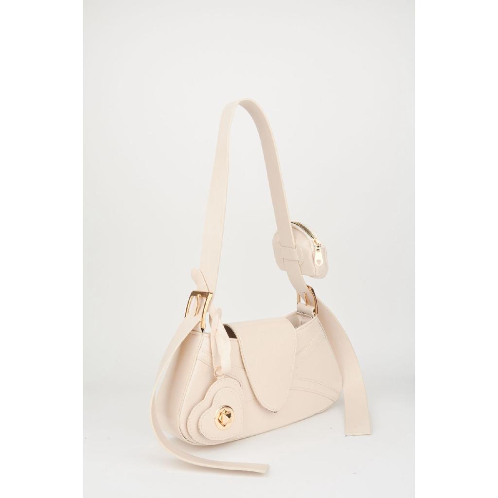 Женский бордовый кошелек-багет из искусственной кожи с застежкой на руку и сумка через плечо