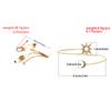 Retro Alloy Punk Hollow Out Geometric Shape Arm Chain Bracelet